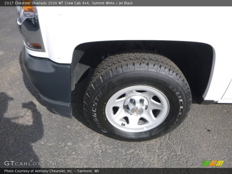 Summit White / Jet Black 2017 Chevrolet Silverado 1500 WT Crew Cab 4x4