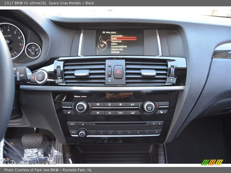 Space Gray Metallic / Black 2017 BMW X3 xDrive28i