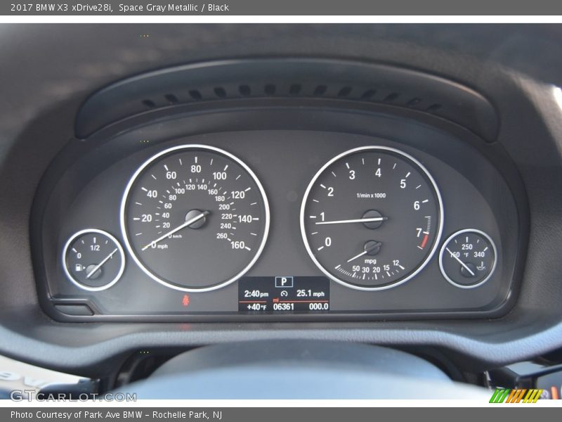 Space Gray Metallic / Black 2017 BMW X3 xDrive28i