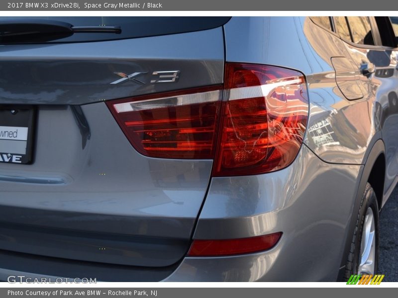 Space Gray Metallic / Black 2017 BMW X3 xDrive28i