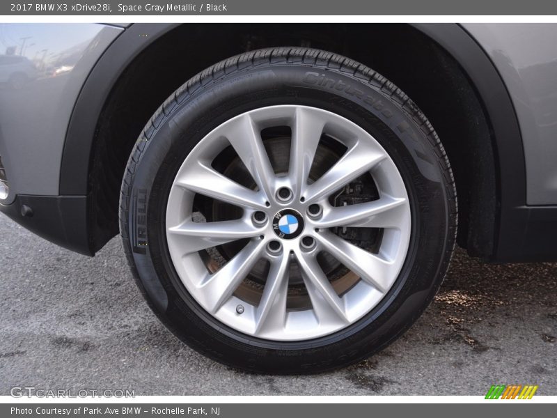 Space Gray Metallic / Black 2017 BMW X3 xDrive28i