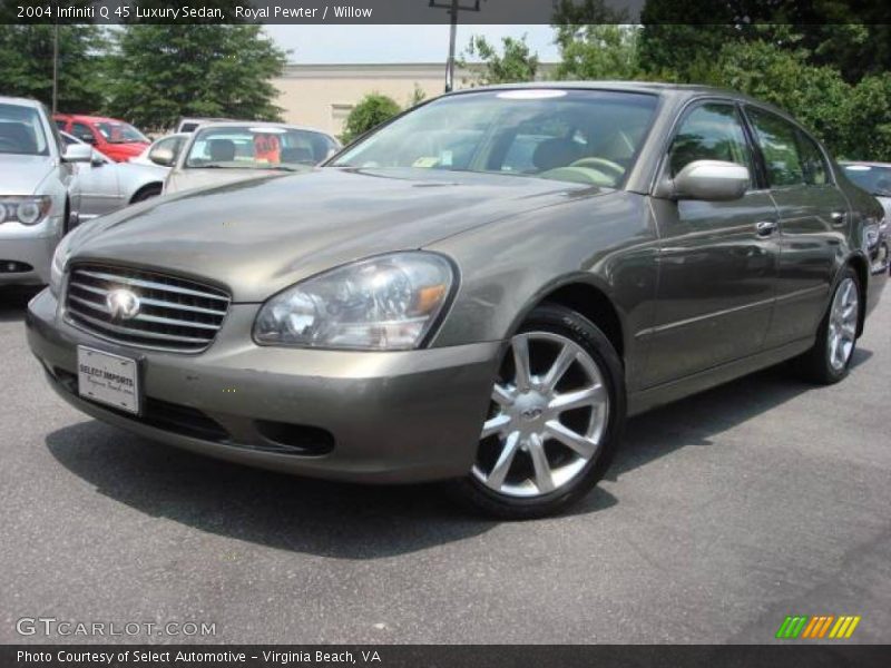 Royal Pewter / Willow 2004 Infiniti Q 45 Luxury Sedan