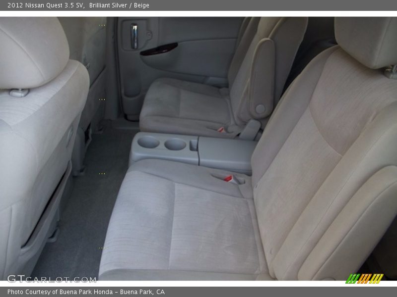 Brilliant Silver / Beige 2012 Nissan Quest 3.5 SV