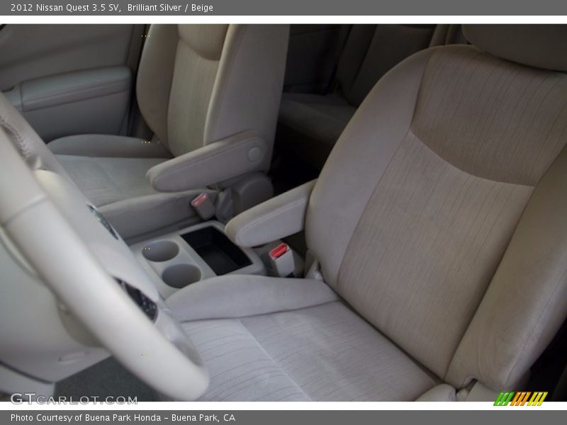Brilliant Silver / Beige 2012 Nissan Quest 3.5 SV
