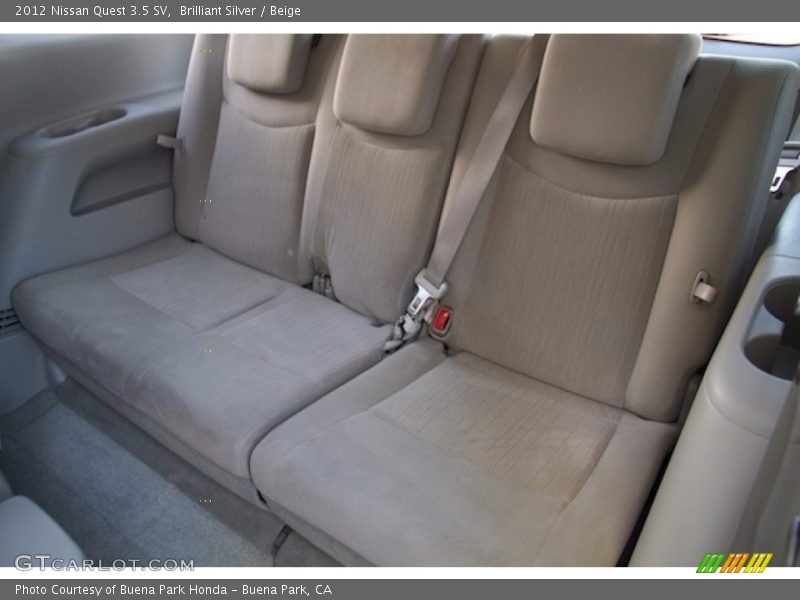 Brilliant Silver / Beige 2012 Nissan Quest 3.5 SV