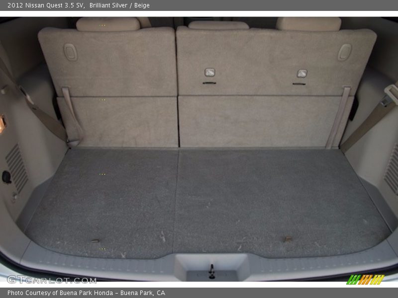 Brilliant Silver / Beige 2012 Nissan Quest 3.5 SV
