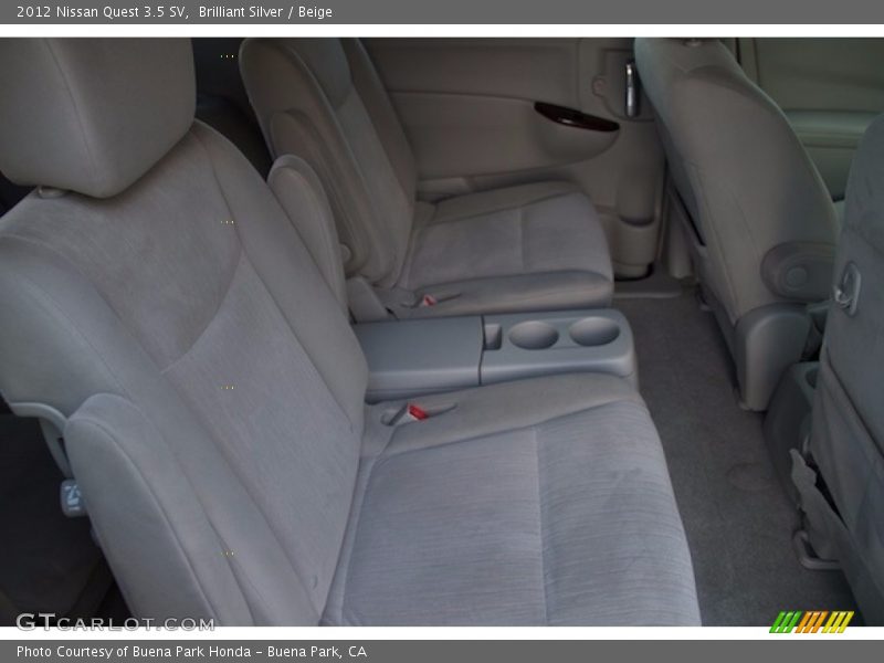 Brilliant Silver / Beige 2012 Nissan Quest 3.5 SV