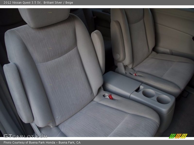 Brilliant Silver / Beige 2012 Nissan Quest 3.5 SV