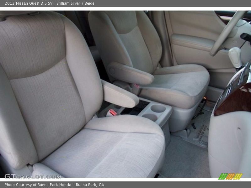Brilliant Silver / Beige 2012 Nissan Quest 3.5 SV