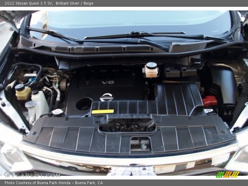 Brilliant Silver / Beige 2012 Nissan Quest 3.5 SV