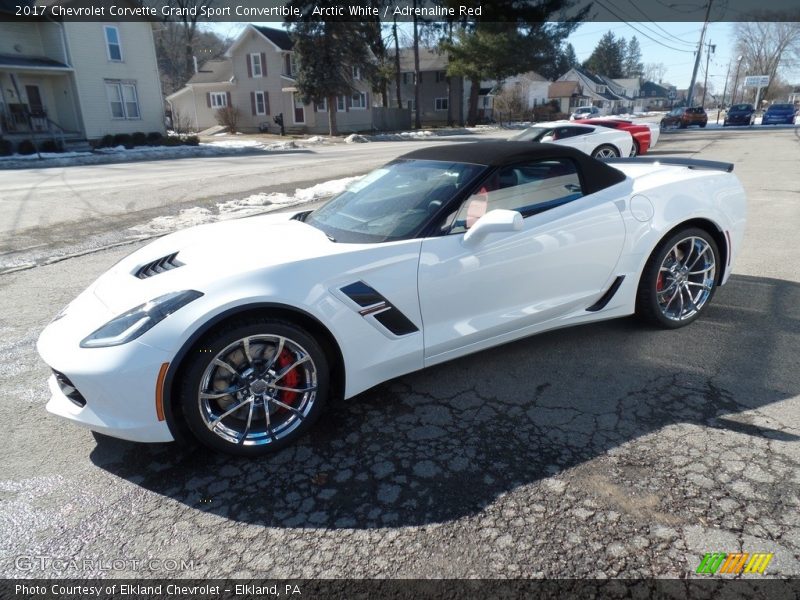 Arctic White / Adrenaline Red 2017 Chevrolet Corvette Grand Sport Convertible