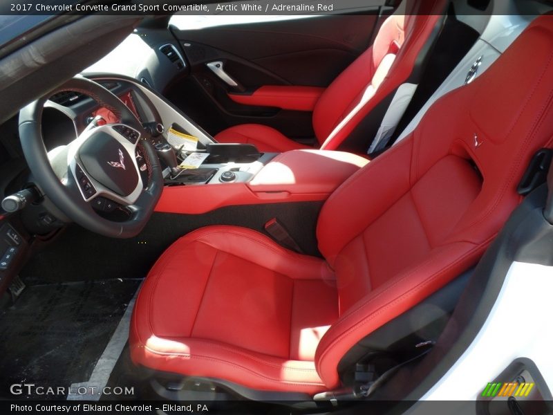 Arctic White / Adrenaline Red 2017 Chevrolet Corvette Grand Sport Convertible