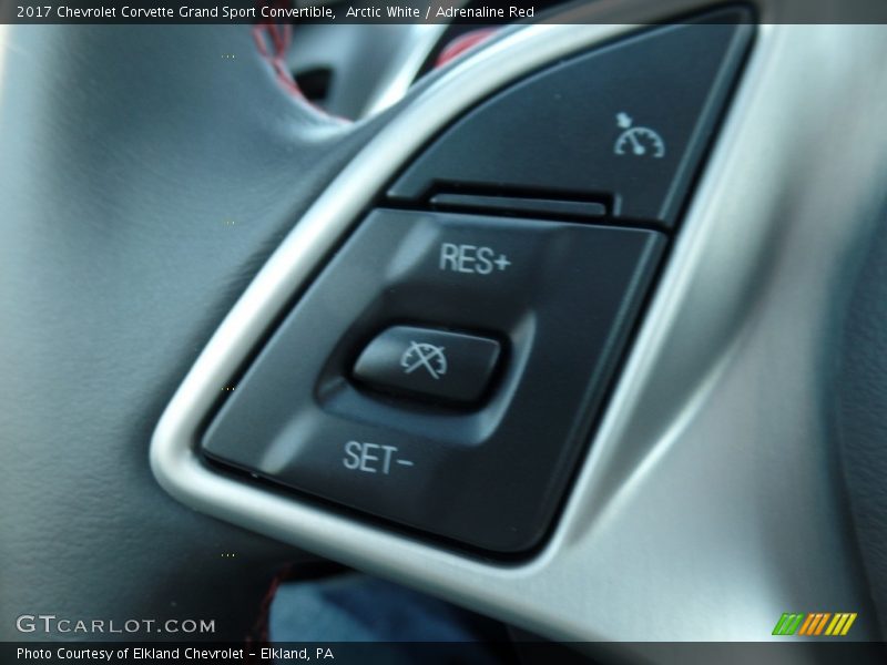 Arctic White / Adrenaline Red 2017 Chevrolet Corvette Grand Sport Convertible