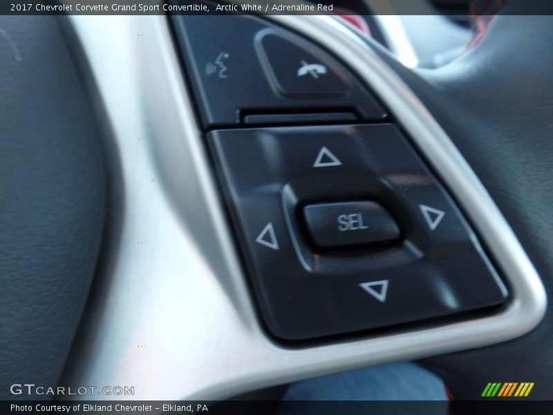 Arctic White / Adrenaline Red 2017 Chevrolet Corvette Grand Sport Convertible