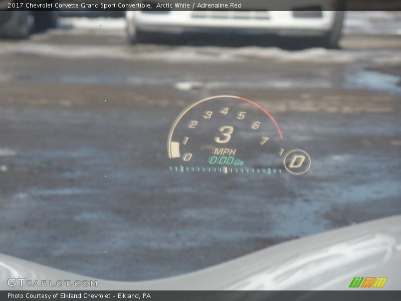 Arctic White / Adrenaline Red 2017 Chevrolet Corvette Grand Sport Convertible
