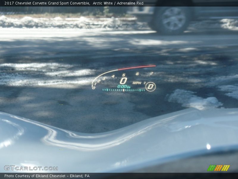 Arctic White / Adrenaline Red 2017 Chevrolet Corvette Grand Sport Convertible