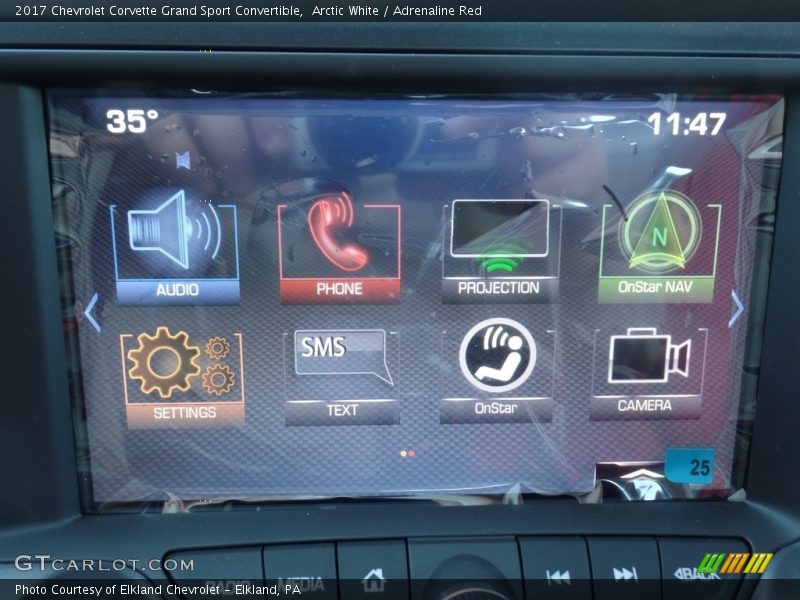 Arctic White / Adrenaline Red 2017 Chevrolet Corvette Grand Sport Convertible