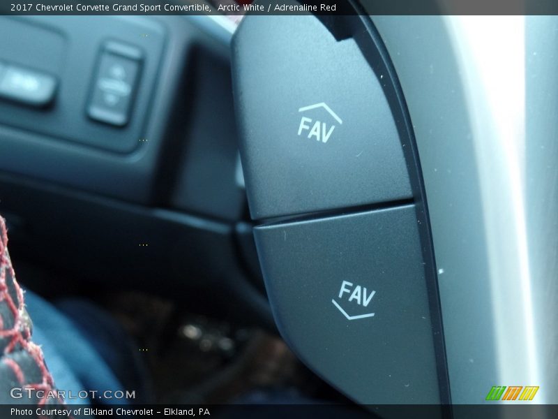 Arctic White / Adrenaline Red 2017 Chevrolet Corvette Grand Sport Convertible