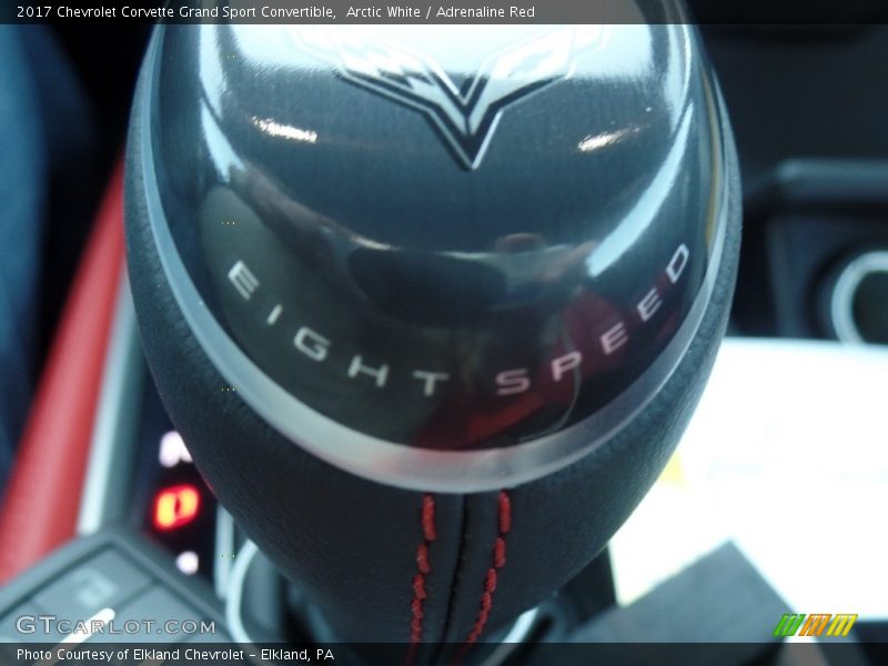 Arctic White / Adrenaline Red 2017 Chevrolet Corvette Grand Sport Convertible