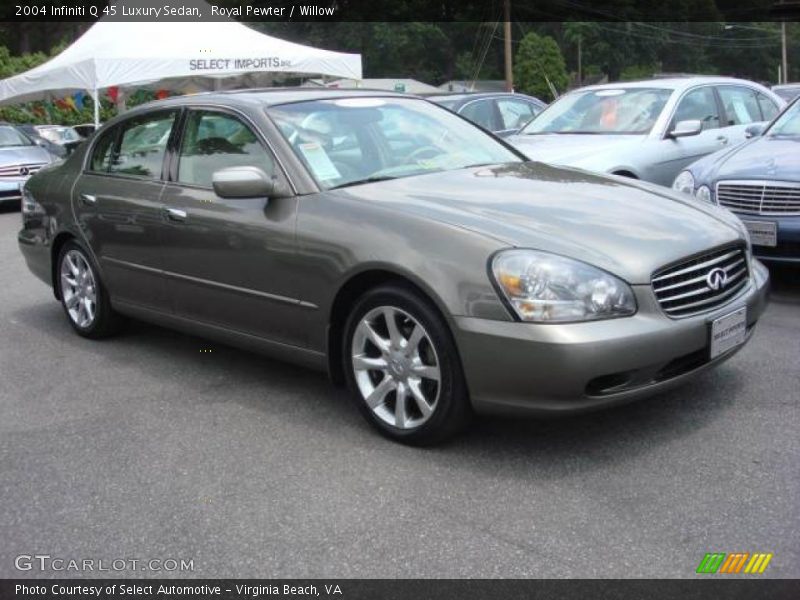 Royal Pewter / Willow 2004 Infiniti Q 45 Luxury Sedan