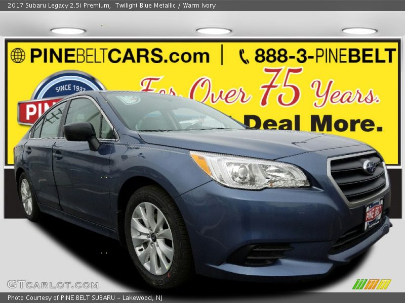 Twilight Blue Metallic / Warm Ivory 2017 Subaru Legacy 2.5i Premium