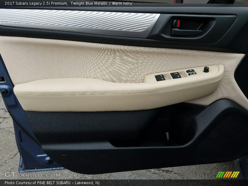 Twilight Blue Metallic / Warm Ivory 2017 Subaru Legacy 2.5i Premium