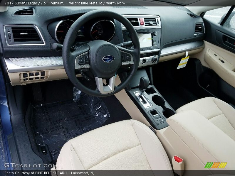 Twilight Blue Metallic / Warm Ivory 2017 Subaru Legacy 2.5i Premium