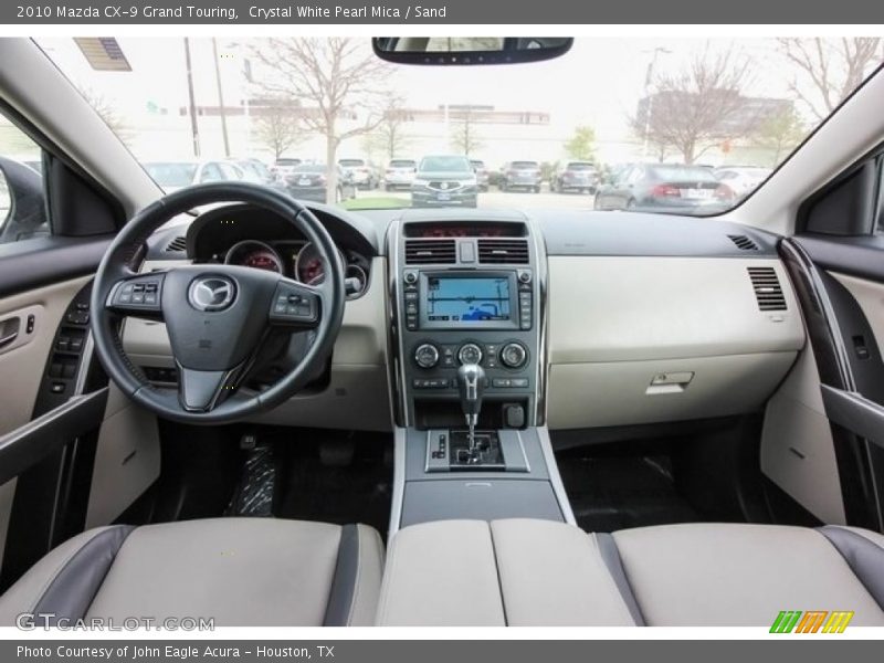 Crystal White Pearl Mica / Sand 2010 Mazda CX-9 Grand Touring