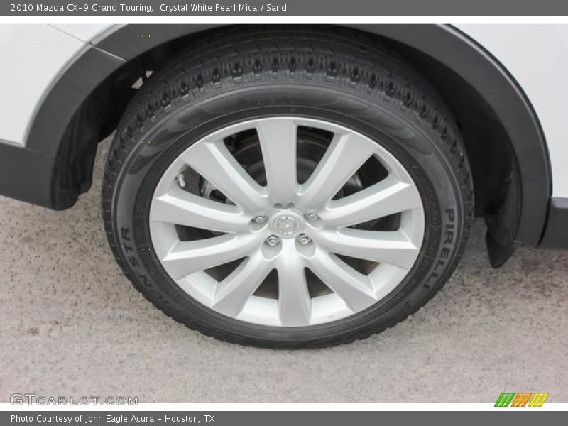 Crystal White Pearl Mica / Sand 2010 Mazda CX-9 Grand Touring