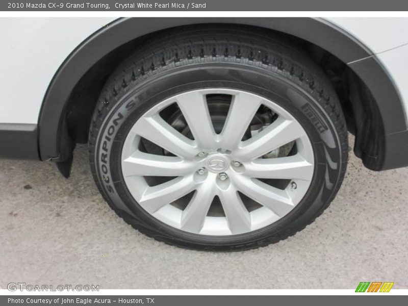 Crystal White Pearl Mica / Sand 2010 Mazda CX-9 Grand Touring