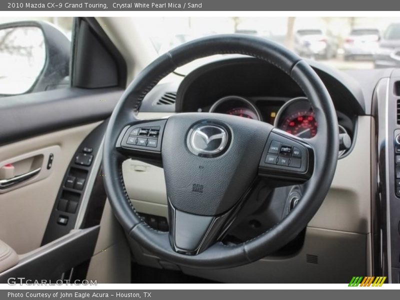 Crystal White Pearl Mica / Sand 2010 Mazda CX-9 Grand Touring