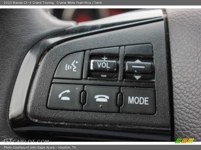 Crystal White Pearl Mica / Sand 2010 Mazda CX-9 Grand Touring