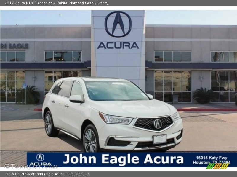 White Diamond Pearl / Ebony 2017 Acura MDX Technology