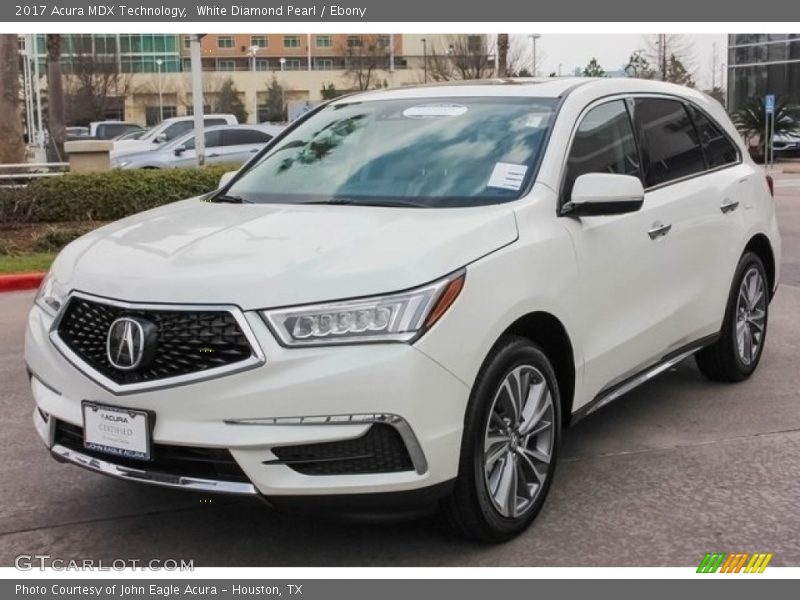 White Diamond Pearl / Ebony 2017 Acura MDX Technology