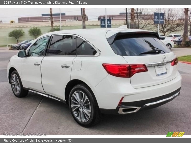 White Diamond Pearl / Ebony 2017 Acura MDX Technology