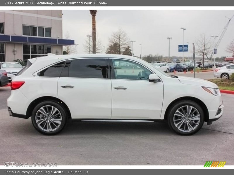 White Diamond Pearl / Ebony 2017 Acura MDX Technology