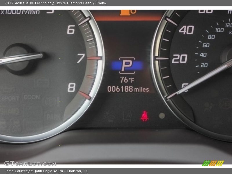 White Diamond Pearl / Ebony 2017 Acura MDX Technology