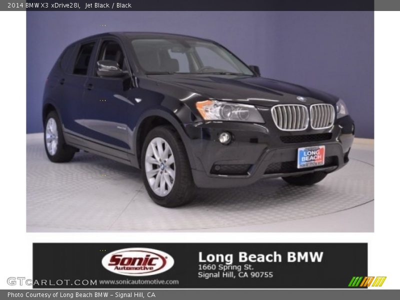 Jet Black / Black 2014 BMW X3 xDrive28i