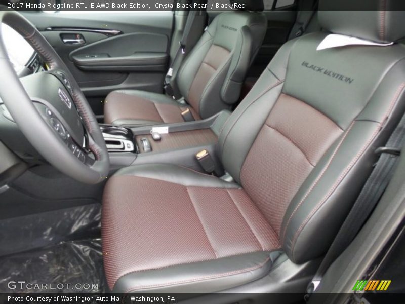  2017 Ridgeline RTL-E AWD Black Edition Black/Red Interior