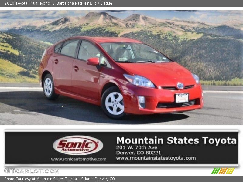 Barcelona Red Metallic / Bisque 2010 Toyota Prius Hybrid II