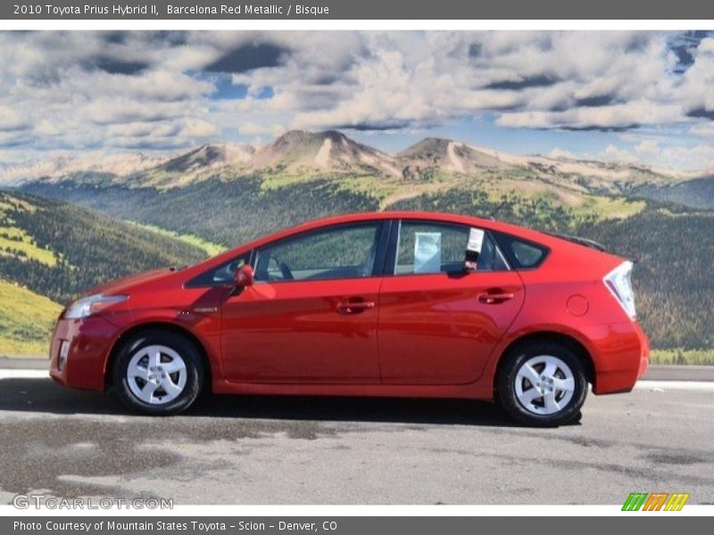 Barcelona Red Metallic / Bisque 2010 Toyota Prius Hybrid II