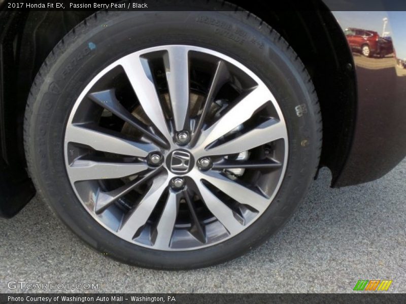 Passion Berry Pearl / Black 2017 Honda Fit EX