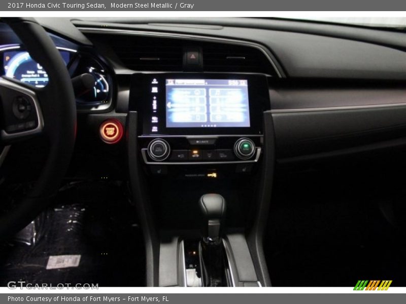 Modern Steel Metallic / Gray 2017 Honda Civic Touring Sedan