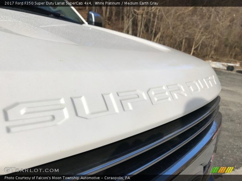 White Platinum / Medium Earth Gray 2017 Ford F350 Super Duty Lariat SuperCab 4x4