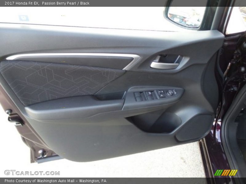 Passion Berry Pearl / Black 2017 Honda Fit EX