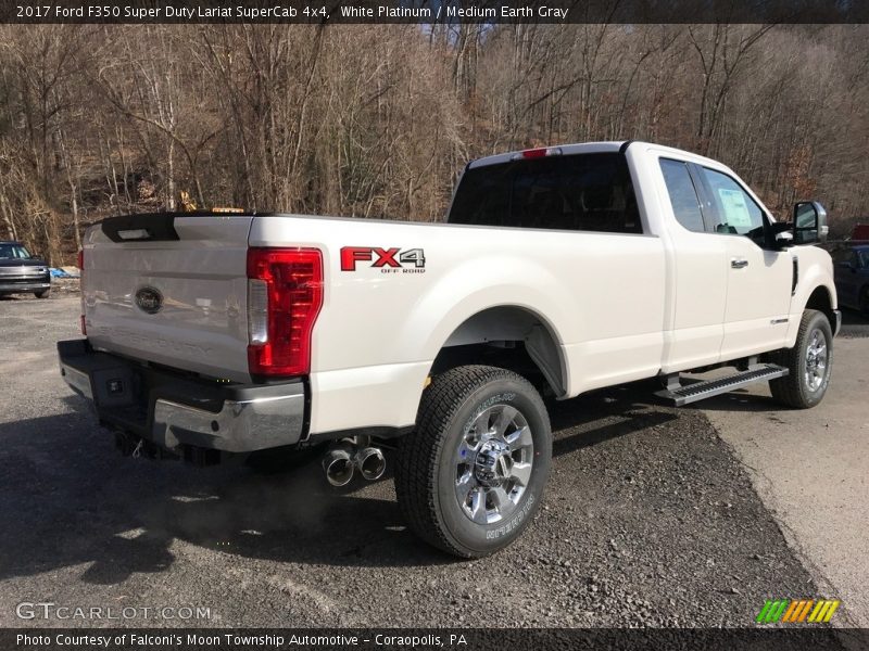 White Platinum / Medium Earth Gray 2017 Ford F350 Super Duty Lariat SuperCab 4x4