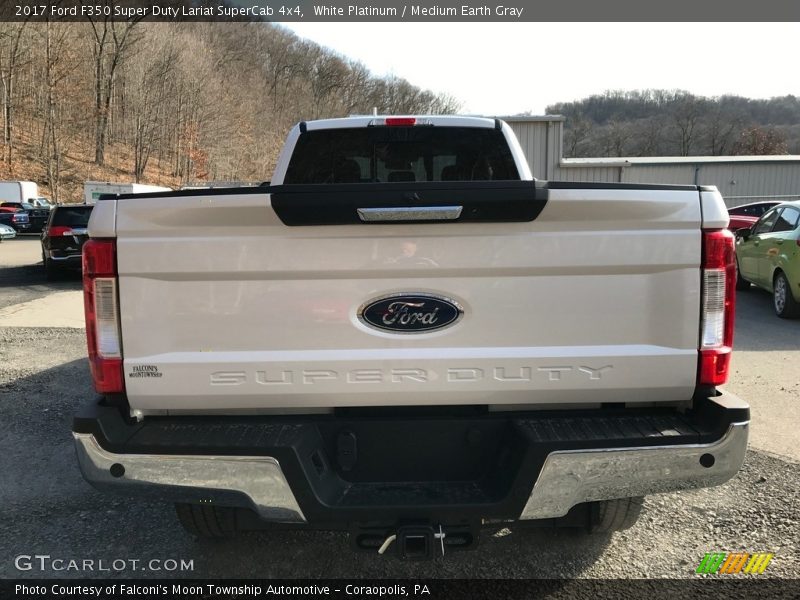 White Platinum / Medium Earth Gray 2017 Ford F350 Super Duty Lariat SuperCab 4x4