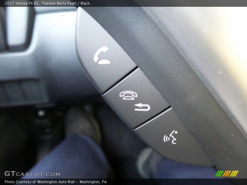 Passion Berry Pearl / Black 2017 Honda Fit EX