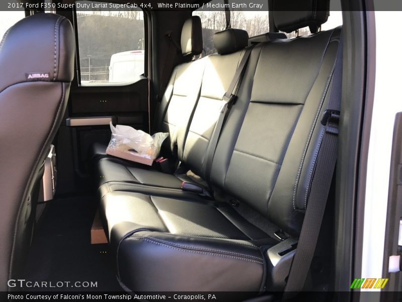 White Platinum / Medium Earth Gray 2017 Ford F350 Super Duty Lariat SuperCab 4x4