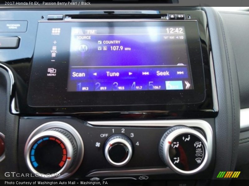 Passion Berry Pearl / Black 2017 Honda Fit EX